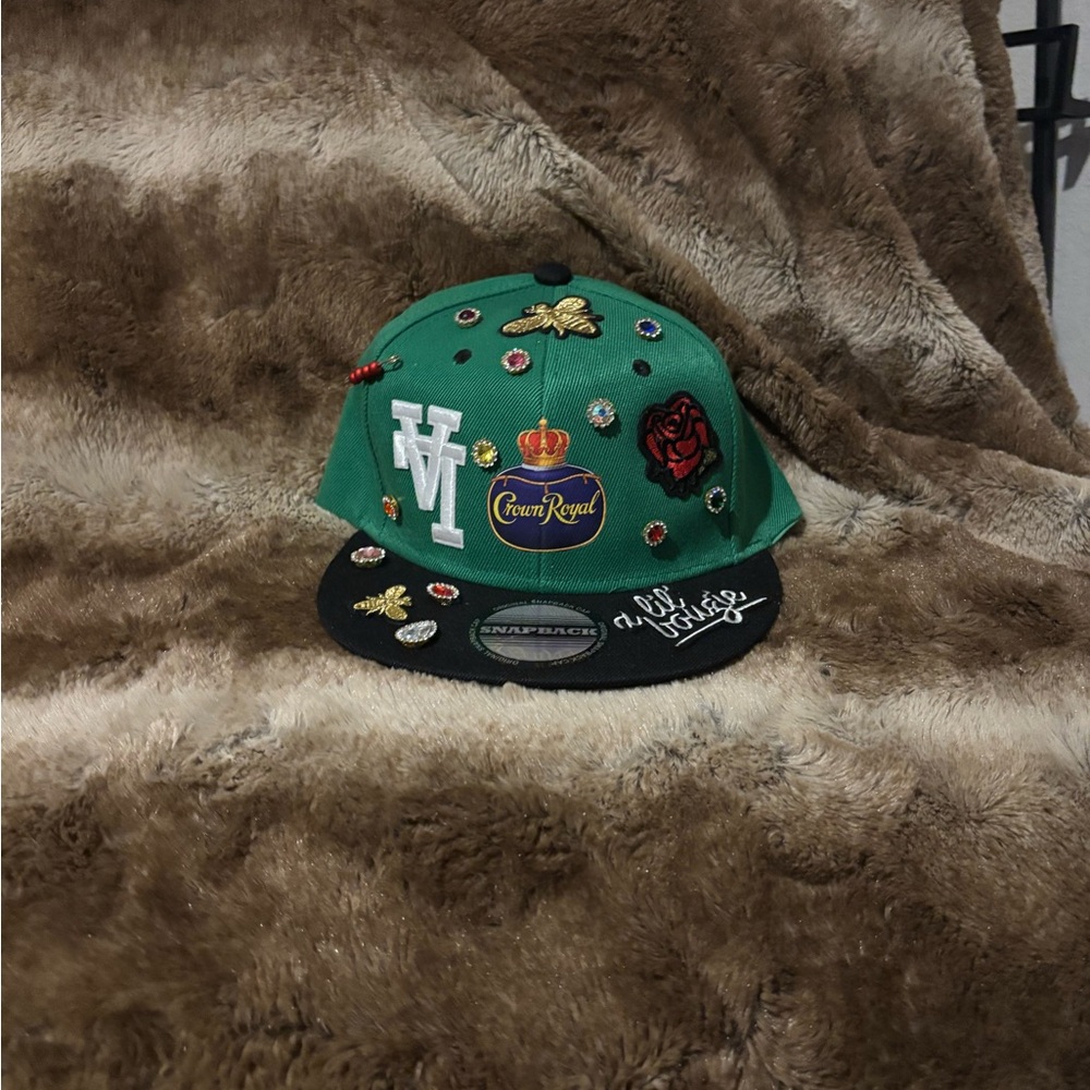 Reason Green and Black Embroidered Snapback Hat